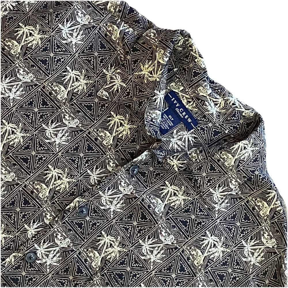 Ivy Crew Classics Men XLT Y2K Abstract Print Retro Revival Geometric‎ Art